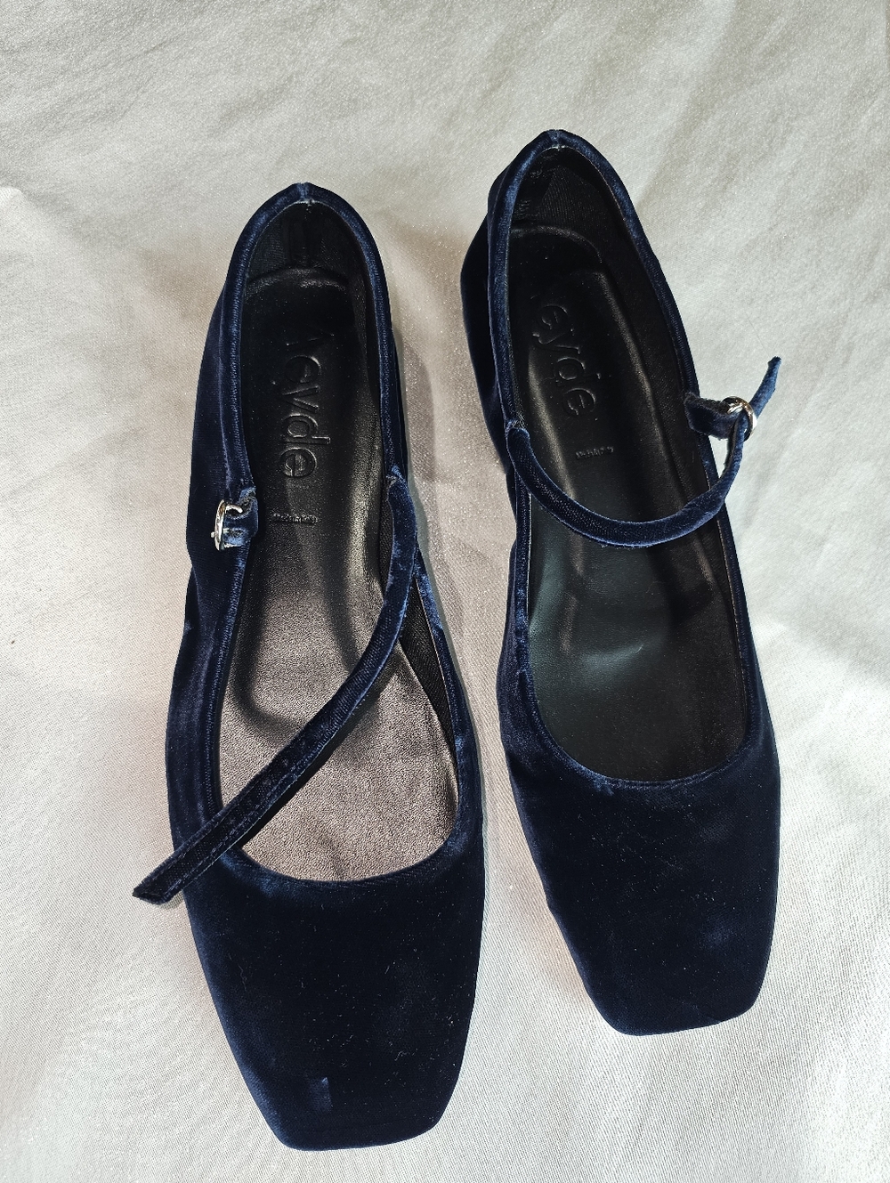 AEYDE Uma Velvet Mary Jane Ballet Flats Sz IT40/US10 - Picture 7 of 11